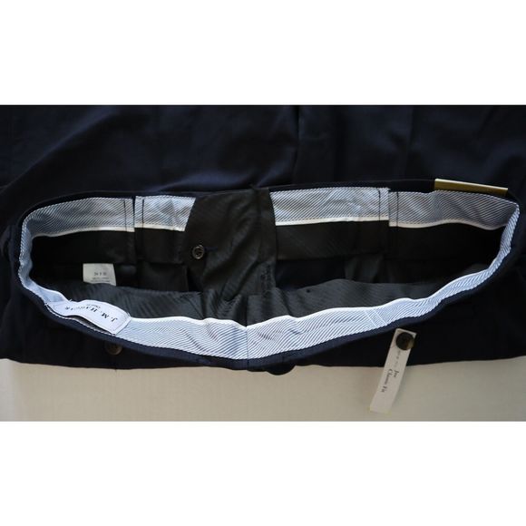 J.M. Haggar HY00182 Men 34x30 Navy Premium Stretch Solid Suit Separate Pants - Picture 9 of 12